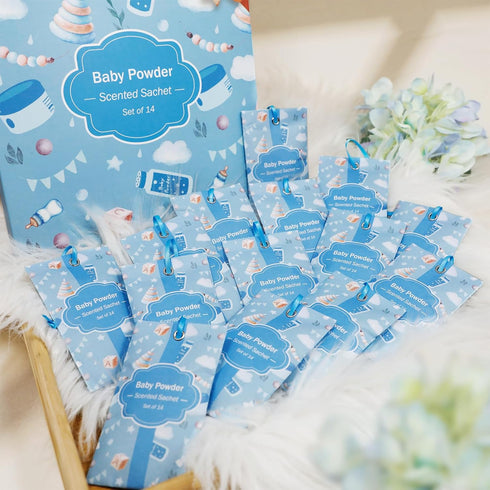 Closets, 14 Pack, SCENTORINI Scented Sachets for Drawers and Baby Powder Scent Long-Lasting Sachets Bags Wardrobe