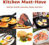 2 in 1 Egg Flipper Spatula Tongs - Multi-purpose Non-Stick Kitchen Gadgets for Cooking, Pancakes, Quesadillas,
