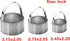 3 Pieces Round Biscuit Cutter with Handle, Stainless Steel Doughnut Cutter Baking Molds Assorted Sizes