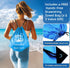 Cxtoweley 70''x35'' 2 Pack Microfiber Beach Towels Extra Large Oversized Quick Dry Sand Free Blue White Striped Towel