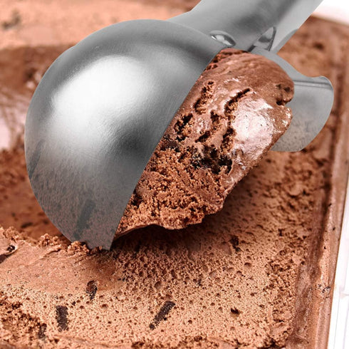 Premium Ice Cream Scoop with Trigger, Stainless Steel Heavy Duty Ice Cream Scooper Spoon, Dishwasher Safe, Perfect for