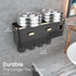 4 iHave Toothbrush Holders Wall Mounted with Toothpaste Dispenser & Cups - Luxury Black and Gold Design for Bathroom
