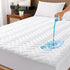Cal King Size Waterproof Mattress Protector, Quilted Breathable Ultra-Soft Filling, Fitted Deep Pocket Cover Fits