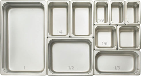 Winco Anti-Jamming Steam Pan, 1/4 by 4-Inch, 24-Gauge by Winco