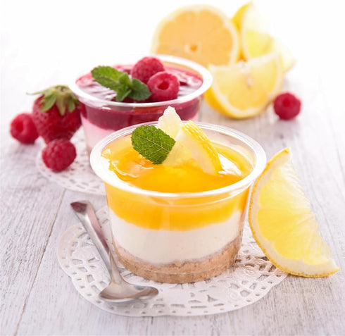 25 Pack 8 oz TOFLEN Plastic Dessert Cups with Dome Lids, Clear Disposable Yogurt Parfait Cups with Lids, Individual