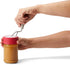 Chef'n Peanut Butter Stirrer - Perfect for Mason & Peanut Butter Jars, Red/Stainless