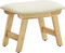 SONGMICS Foot Stool Ottoman, Padded Foot Rest Under Desk with Solid Wood