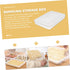 HOMSFOU 2pcs Large Dumpling Box Containers for Fridge, Stackable Food Storage Bins, Refrigerator Box Kitchen Supply