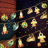 GUOCHENG Children's String Lights, Rocket Airplane UFO Spaceman Cartoon Light Strings, Planet