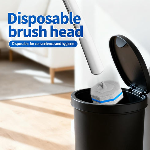 RLOW 30 Count Disposable Toilet Brush Heads, Toilet Bowl Wand Refills for Clorox Toilet Cleaning, toilet scrubber