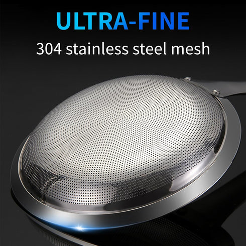 TBWHL Multi-functional Hot Pot Fat Skimmer Spoon – Stainless Steel Fine Mesh Food Strainer for Skimming Grease, DIA 4.4"