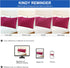 uxcell 2 Pcs Fuchsia Pillowcases – 100% Egyptian Cotton, Breathable Soft Pillow Covers with Zipper Closure, King Size