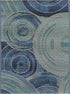 Unique Loom Outdoor Modern Collection Area Rug - Rippling (2' 2" x 3' 1" Rectangle, Light Blue/ Navy Blue) by Unique Loom