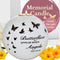 Butterfly Memorial Candle Holder - 5 x 5 Inch Sympathy Gift for Grief, Loss of Loved One, Remembrance