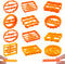 12 Pieces Funny Cookie Moulds for Baking, Cookie Moulds with Sayings and Irreverent Phrases for Kitchen DIY Supplies