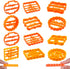 12 Pieces Funny Cookie Moulds for Baking, Cookie Moulds with Sayings and Irreverent Phrases for Kitchen DIY Supplies