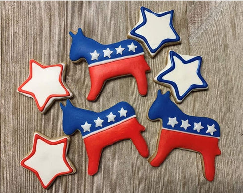 Ann Clark Cookie Cutters Democratic Donkey Cookie Cutter, 3.75", Made in USA