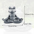 Zen Yoga Frog Meditation Statue - Miniature Slimming Frog Garden Decoration for Lawn and Garden Decor (Premium Gray)