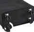 Slim Rolling Laundry Basket, 45L Small Hamper with Wheels and Adjustable Long Handles, Black