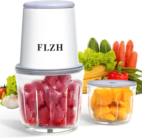 Baby Food Processor and Meat Grinder Electric, Portable Cordless Mini Food Chopper with Glass Blender for Meat,