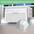 2 Pack Window Air Conditioner Foam Block, U-Shaped Insulation Foam Block for Indoor AC Unit, White