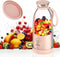 Mini Blender for Smoothies and Milkshakes, Portable, Rechargeable, 11 oz, Pink, with Travel Lid and 4 Blades