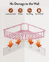 2 2 Pack, 90-Degree Orimade Corner Shower Caddy with Hooks Wall Mounted Metal Bathroom Shelf Storage Organizer Adhesive