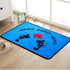 Cartoon Mouse Rugs - 17" x 30" Cute Red Heart Rug, Non-Slip Welcome Mat for Home Decor