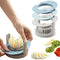 Ruibo Strawberry Slicer/Cutter with Stainless Steel Cutting Wires for Hard Boiled Egg Slicer, Multicolour