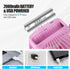 Portable Clip Fan, Battery Operated Mini Table Fan with 3 Speeds, 360° Rotation, Ultra Quiet (Pink)
