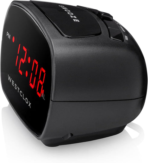 Westclox Simple Digital Alarm Clock with LED Display, Easy to Operate (Single Alarm)