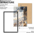 22x34 22 34 Inch 22 34 1 Pack/Black/22 x34 Fxojyvo Engineered Wood Frame, Black Picture Frame for x Poster Puzzle