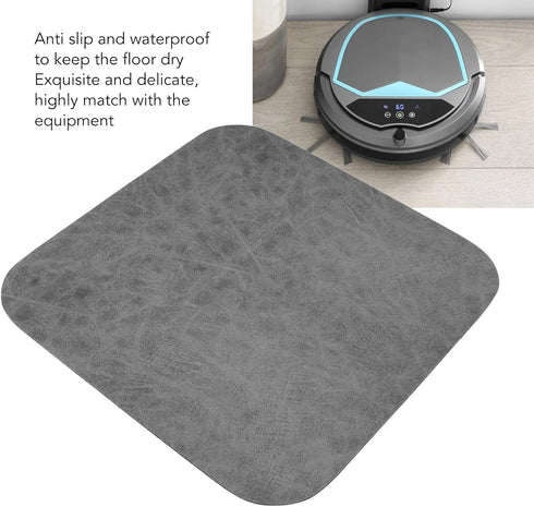 Tgoon Robot Vacuum Cleaner Absorbent Anti-Slip Mat, Waterproof Delicate Rubber for Keeping Floor Dry
