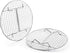 Foraineam 4 Pack 10.5 inch Steamer Rack Round Grilling Rack for Cooling Steaming Baking Cooking, Lifting Food in Pots, Cake Pan, Pressure Cooker and Oven by Foraineam