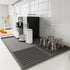 Silicone Coffee Mat with Raised Edges, 24'' x 16'' Coffee Bar Mat for Countertops, Fits Under Coffee Maker, Dish Drying