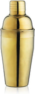 True 4-Piece Cocktail Shaker Set, Gold Includes Cobbler Shaker, Strainer, Jigger, Bar Spoon