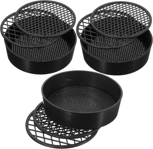 YARNOW 3 Sets Soil Sieve Set, Fine Mesh Strainer Gardening Tool for Sand, Rock & Compost