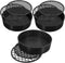 YARNOW 3 Sets Soil Sieve Set, Fine Mesh Strainer Gardening Tool for Sand, Rock & Compost