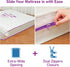 ZCHENBS 5 1 Pack) - Crib Mattress Bags for Moving, Waterproof Mattress Storage Bag with Zipper, Heavy-Duty Mil