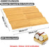 Organzier,4 8Pcs Countertop, Organization,22" 15.8" 48 Spice Drawer Tiers- Bamboo Spice Rack Tray Insert for Cabinet