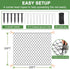 DQS 25x25ft 1 Bird Netting for Garden Protection - Poultry Netting for Chicken Coop, Mesh Heavy Duty Garden Net, Fruit