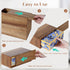 YANGQIHOME Acacia Hand Towel Box Cover Compatible with Kleenex Disposable Paper Hand Towels, Wall Mounted Paper Towel