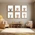 Set 6 8x10in Wodkwq Nursery Wall Art Safari Animal Canvas Prints Baby Girl Boy Room Decor Poster Pictures Cute Jungle