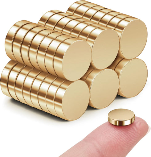 SMARTAKE 45 Pcs Refrigerator Magnets, 10x2.6mm Small Round Neodymium Office Magnets for Fridge, Whiteboard, Billboard