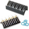 Essential Oils Shelf - Black Storage Rack with Drawer for 5ML-20ML Oils