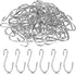 60 PCS S Hooks for Hanging, Mini Metal Hanging Hooks, S Shaped Iron Wire Hook Hanger for Jewelry, Kitchenware, Silver