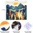 SENYYI Mountain Wall Hanging Tapestry - Forest Trees Art, Sunset Nature Landscape Home Decor (51.2 x 59.1 inches)