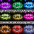 OMIKA 24 Colors Changing Globe String Light, 13ft 40 Silver Metal Balls LED Fairy Lights with Remote Timer for Diwali