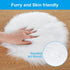Molain Faux Fur Chair Pad - 12 inch Round Soft Fluffy Seat Cushion Pad Carpet Mat for Couch Pad, Jewelry Photographing