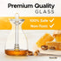 Hunnibi Handmade Honey Jar with Dipper, Glass Made Honey Dipper and Honey Pot - Honey Dispenser